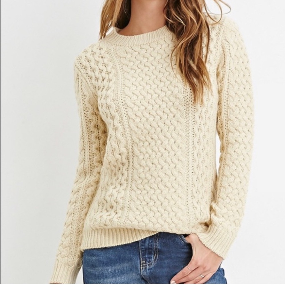 Forever 21 Chunky Cable Knit Sweater